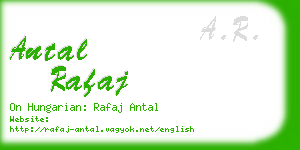 antal rafaj business card